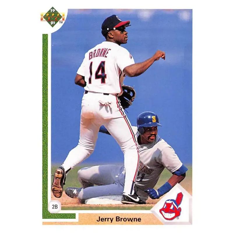 1991 Upper Deck #116 Jerry Browne EX Excellent Cleveland Indians Baseball Card - Baseball Card Single