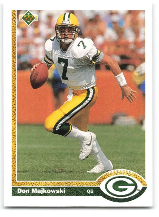1991 Upper Deck #117 Don Majkowski NM-MT Green Bay Packers Football Card - Football Card Single