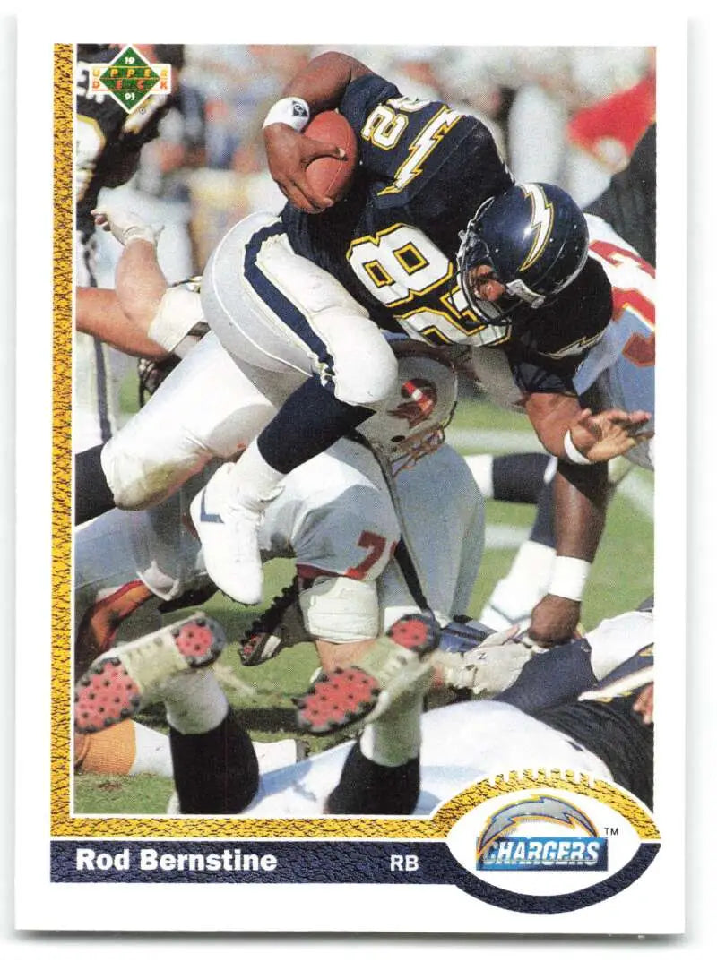 1991 Upper Deck #118 Rod Bernstine NM-MT San Diego Chargers Football Card - Football Card Single