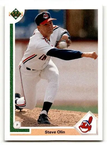 1991 Upper Deck #118 Steve Olin Cleveland Indians Baseball Cards EX/ ID:58196 - Baseball Card Single