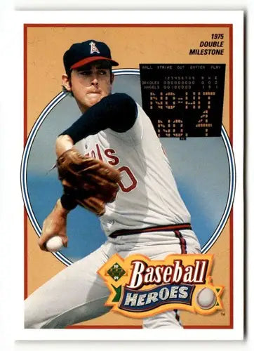 Original gloss Nolan Ryan baseball card from 1991 Upper Deck featuring Nolan Ryan