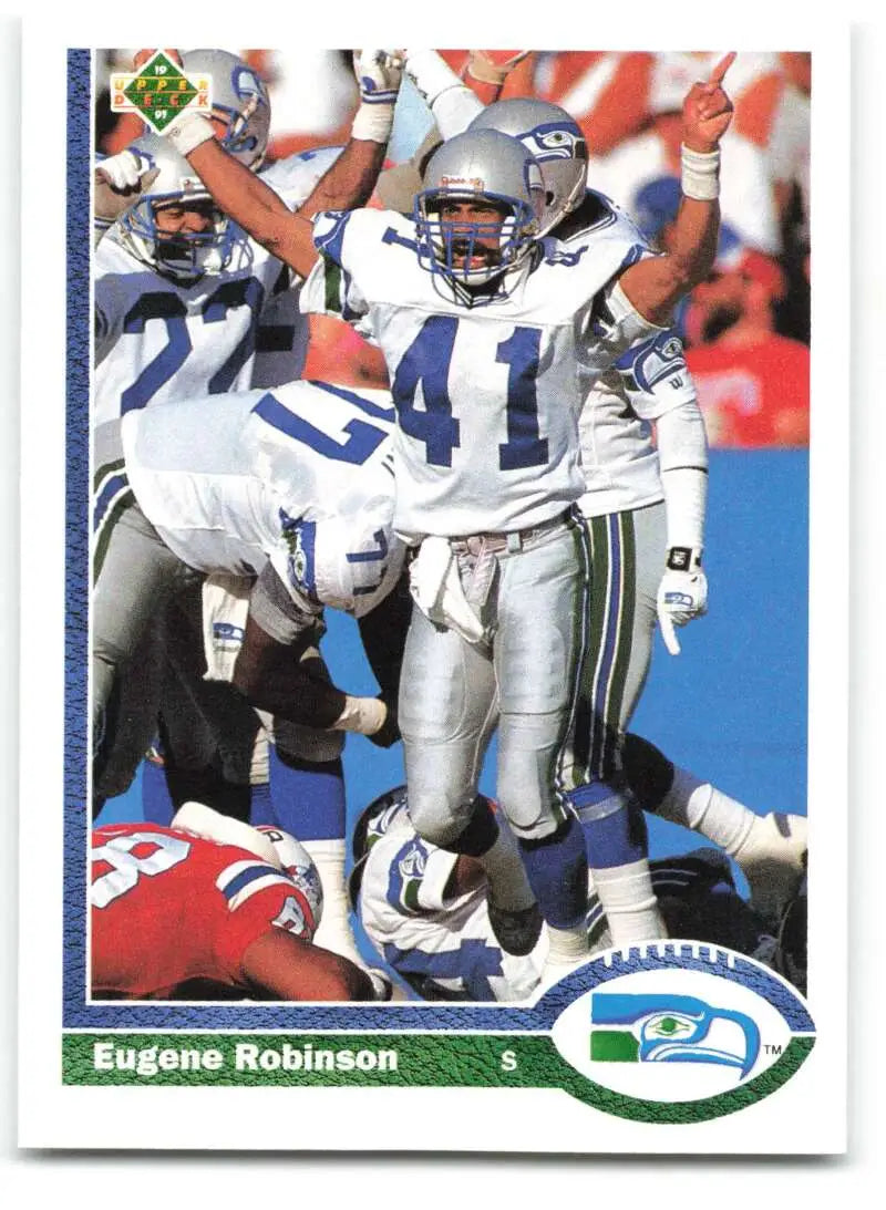1991 Upper Deck #120 Eugene Robinson NM-MT Seattle Seahawks Football Card - Football Card Single