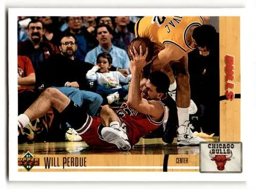 1991 Upper Deck #120 Will Perdue Chicago Bulls Basketball Cards NM N ID:55736 - Basketball Card Single
