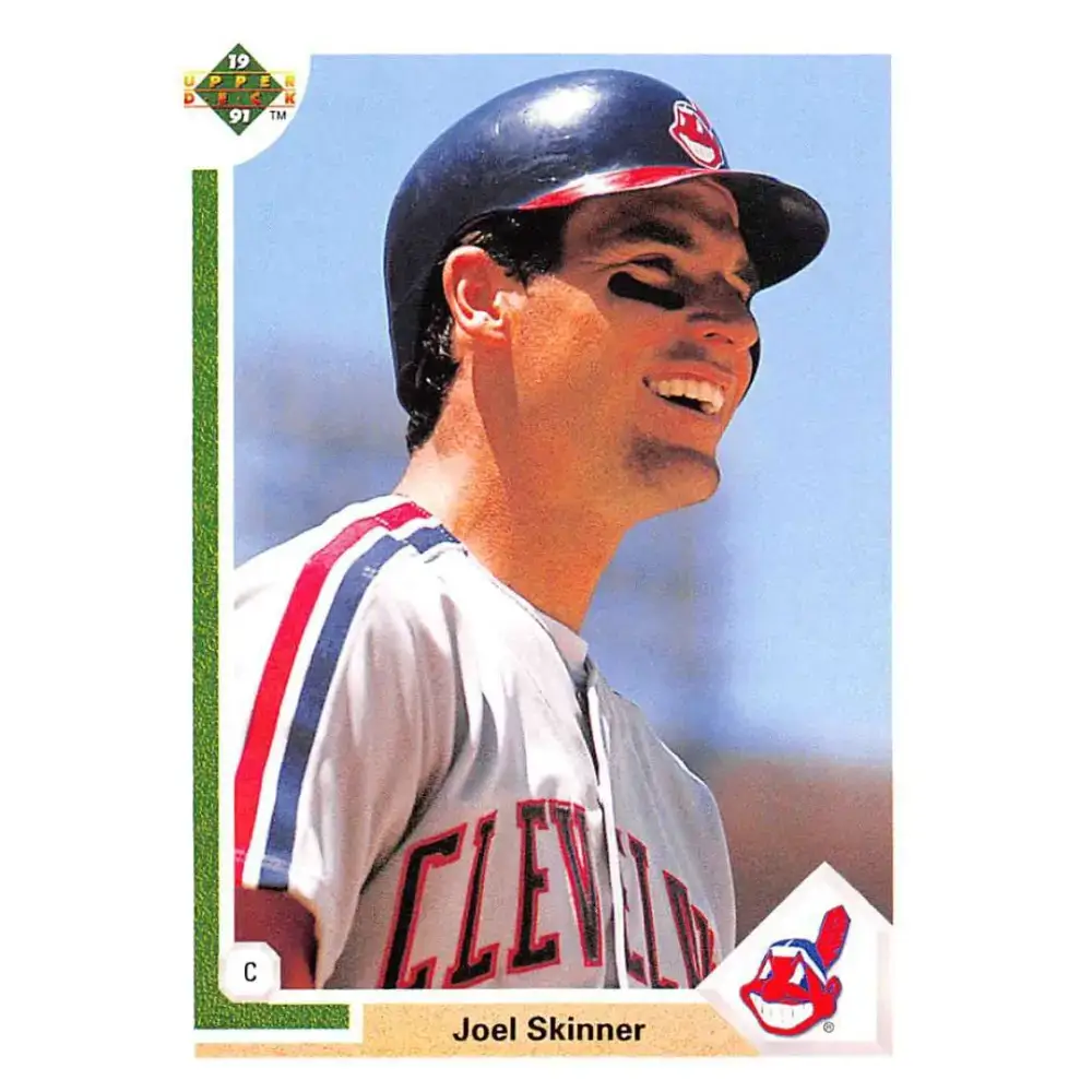 1991 Upper Deck #121 Joel Skinner EX Excellent Cleveland Indians Baseball Card - Baseball Card Single