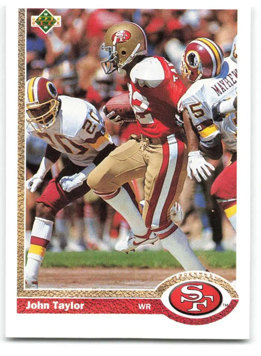 1991 Upper Deck #121 John Taylor NM-MT San Francisco 49ers Football Card - Football Card Single