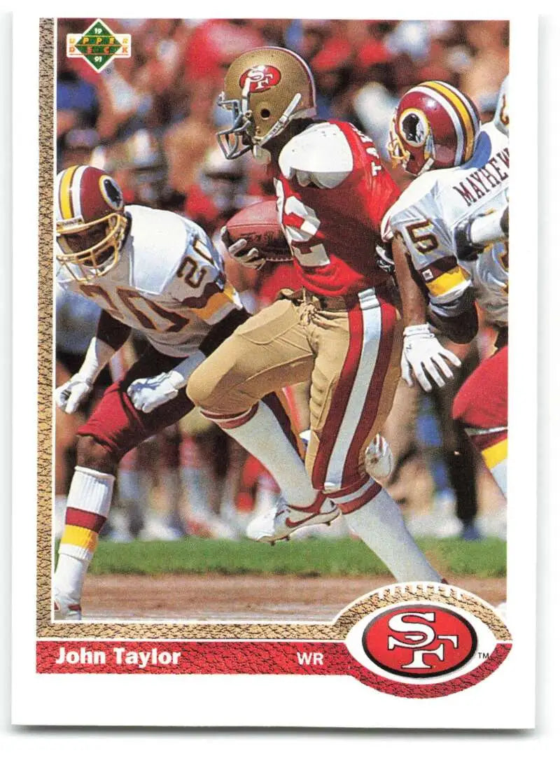 1991 Upper Deck #121 John Taylor NM-MT San Francisco 49ers Football Card - Football Card Single
