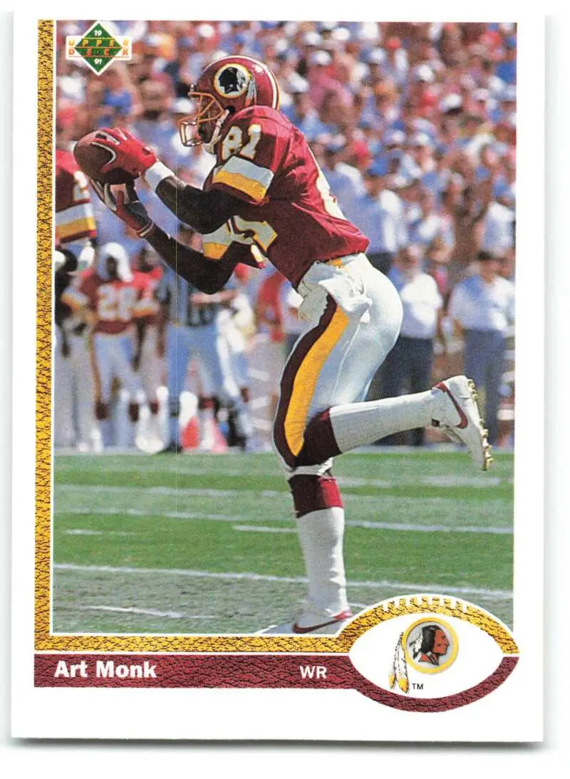 1991 Upper Deck #123 Art Monk NM-MT Washington Redskins Football Card - Football Card Single