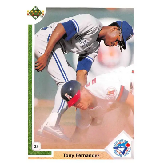 1991 Upper Deck #126 Tony Fernandez EX Excellent Toronto Blue Jays Baseball Card