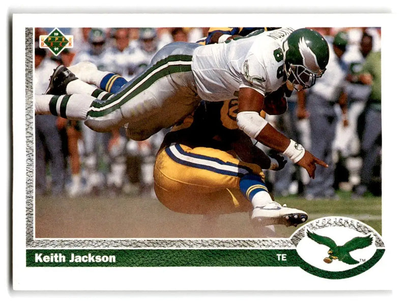 1991 Upper Deck #127 Keith Jackson - Football Card Single