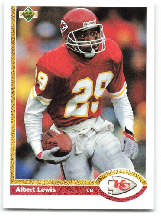 1991 Upper Deck #128 Albert Lewis NM-MT Kansas City Chiefs Football Card - Football Card Single