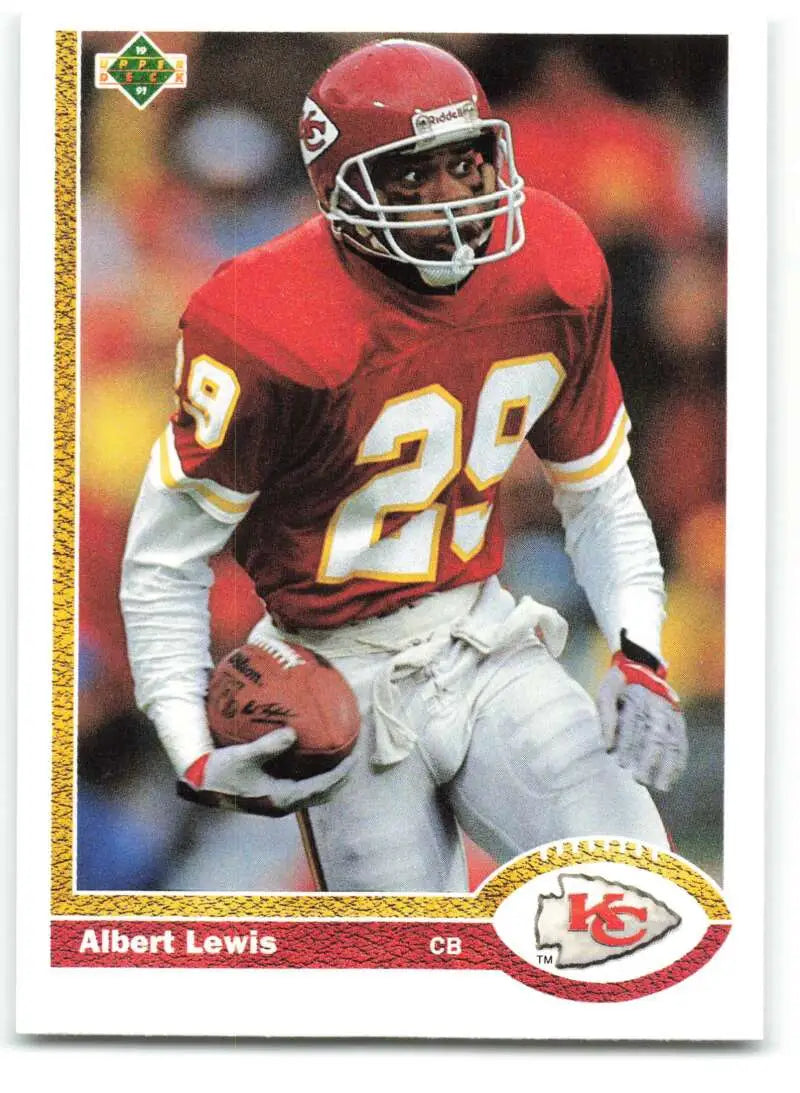 1991 Upper Deck #128 Albert Lewis NM-MT Kansas City Chiefs Football Card - Football Card Single