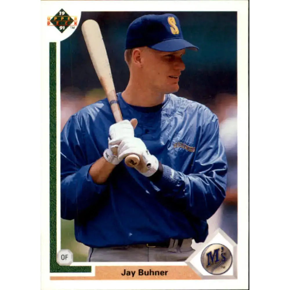 1991 Upper Deck #128 Jay Buhner EX Excellent Seattle Mariners Baseball Card - Baseball Card Single