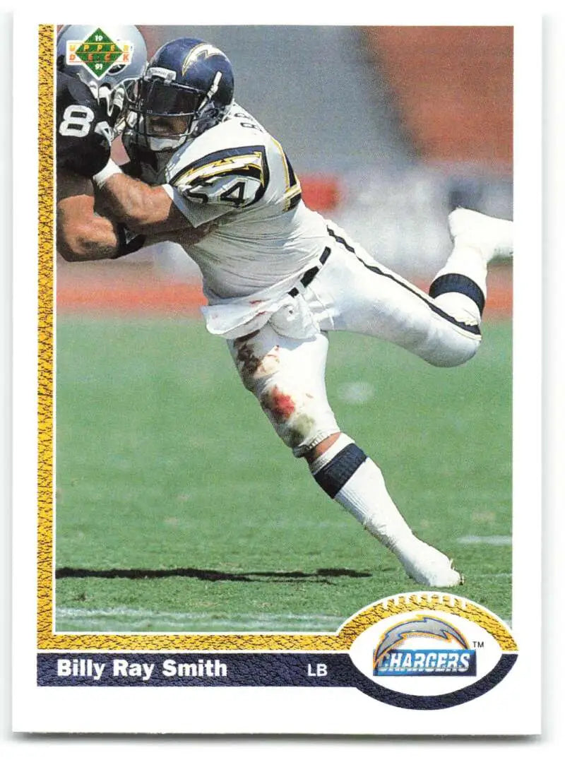 1991 Upper Deck #129 Billy Ray Smith NM-MT San Diego Chargers Football Card - Football Card Single