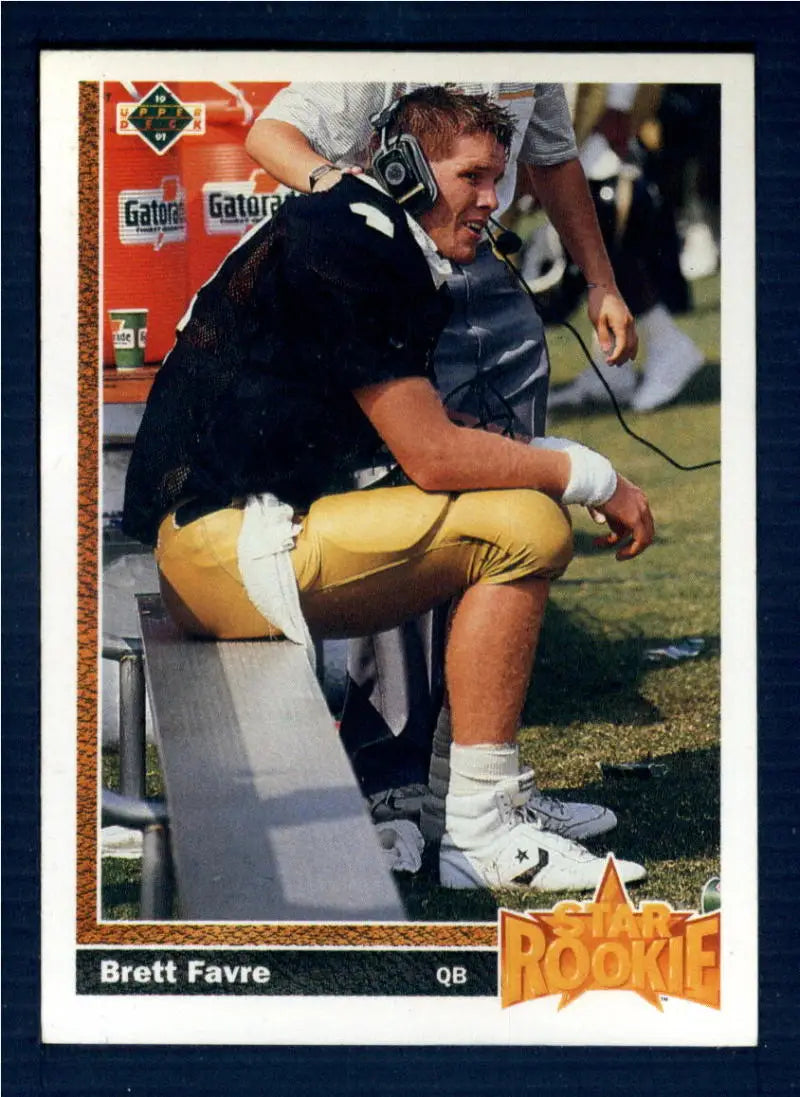 1991 Upper Deck #13 Brett Favre NM-MT RC Rookie Atlanta Falcons Football Card - Football Card Single