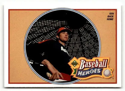 Nolan Ryan Baseball Heroes trading card from 1991 Upper Deck in near mint condition