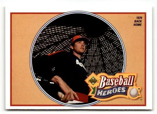 Nolan Ryan Baseball Heroes trading card with original gloss from 1991 Upper Deck