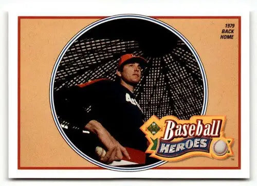 1991 Upper Deck Nolan Ryan Baseball Heroes card with original gloss featuring Nolan Ryan
