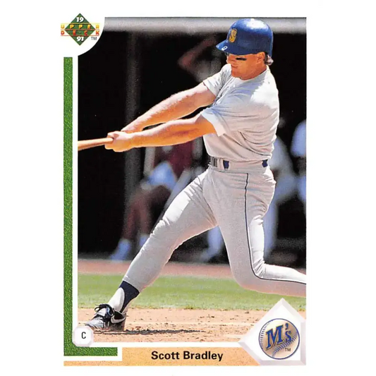 1991 Upper Deck #130 Scott Bradley EX Excellent Seattle Mariners Baseball Card