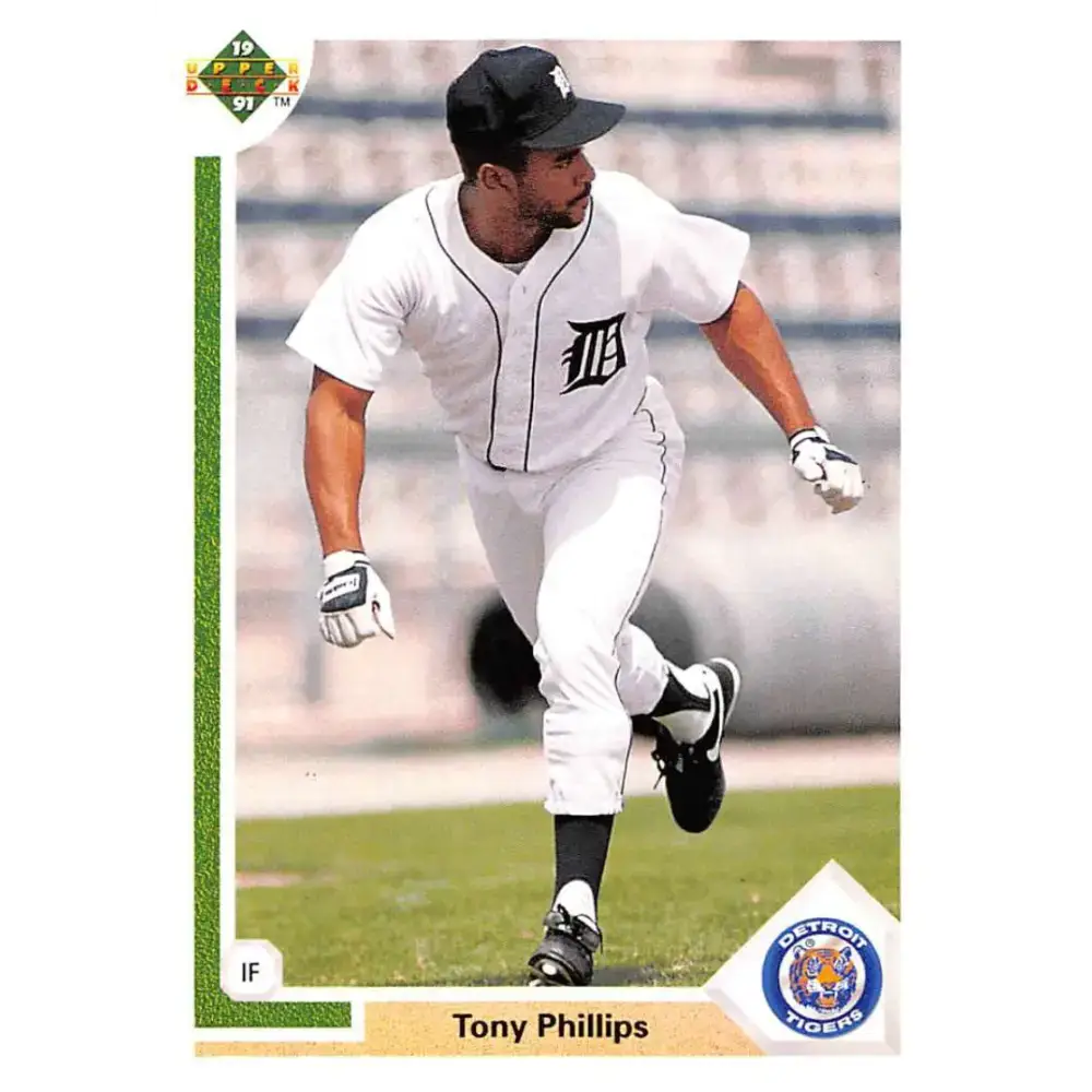 1991 Upper Deck #131 Tony Phillips EX Excellent Detroit Tigers Baseball Card - Baseball Card Single