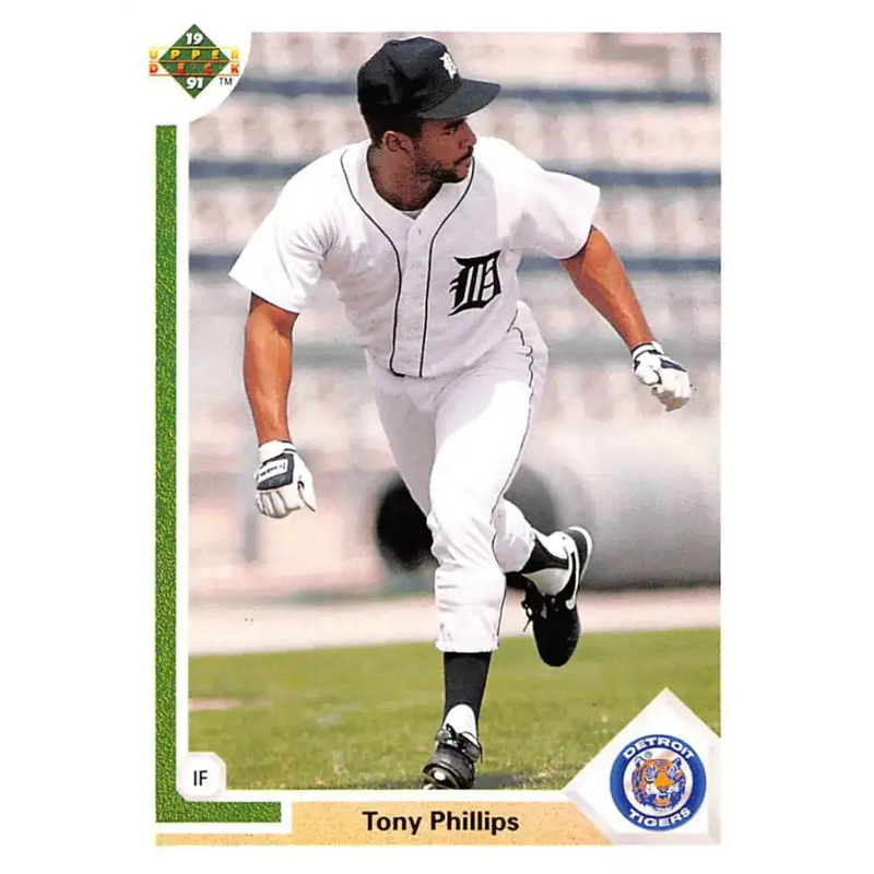 1991 Upper Deck #131 Tony Phillips EX Excellent Detroit Tigers Baseball Card - Baseball Card Single