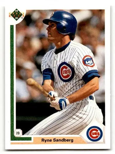 Ryne Sandberg Chicago Cubs baseball card from 1991 Upper Deck series