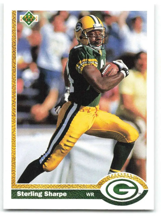 1991 Upper Deck #136 Sterling Sharpe NM-MT Green Bay Packers Football Card - Football Card Single