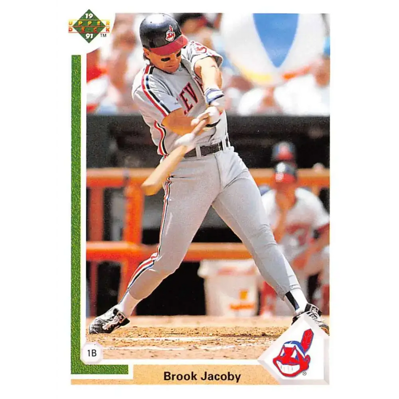 1991 Upper Deck #137 Brook Jacoby EX Excellent Cleveland Indians Baseball Card - Baseball Card Single