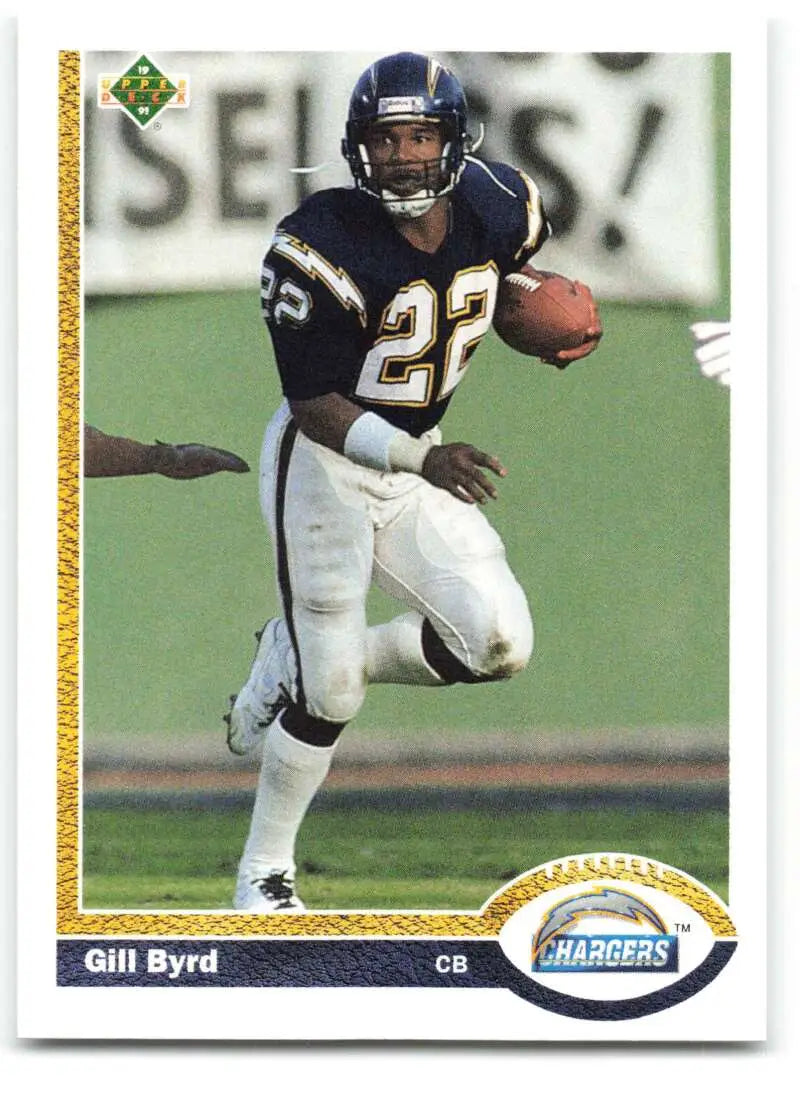 1991 Upper Deck #137 Gill Byrd NM-MT San Diego Chargers Football Card - Football Card Single