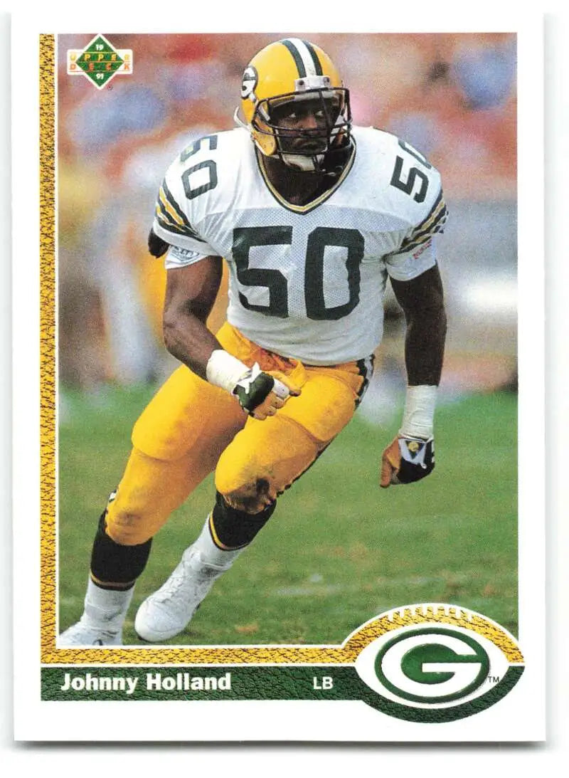 1991 Upper Deck #140 Johnny Holland NM-MT Green Bay Packers Football Card - Football Card Single
