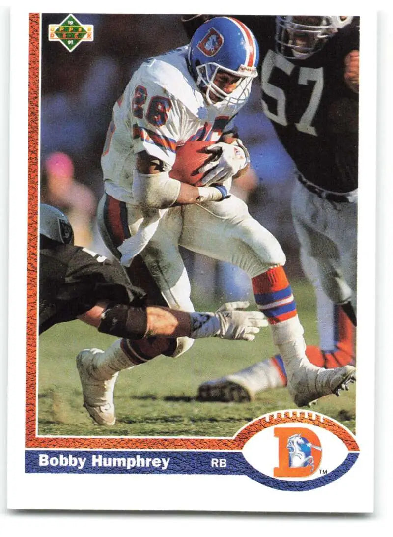 1991 Upper Deck #142 Bobby Humphrey NM-MT Denver Broncos Football Card - Football Card Single
