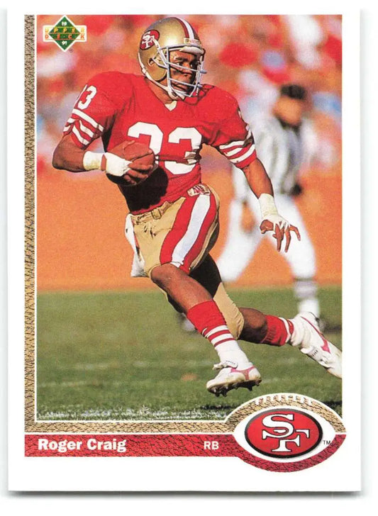 1991 Upper Deck #143 Roger Craig NM-MT San Francisco 49ers Football Card - Football Card Single