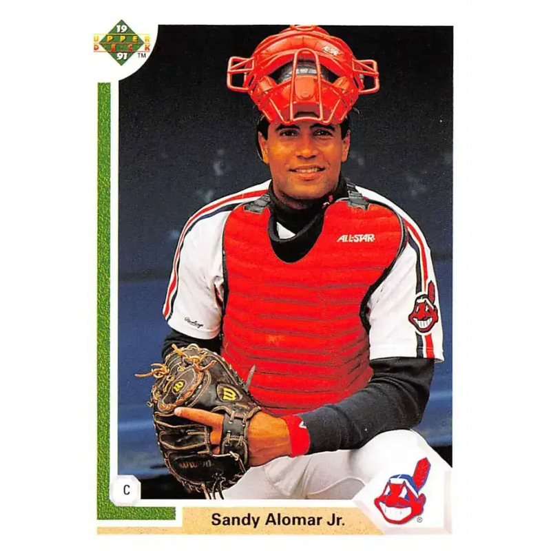 1991 Upper Deck #144 Sandy Alomar Jr. EX Excellent Cleveland Indians Baseball Card - Baseball Card Single