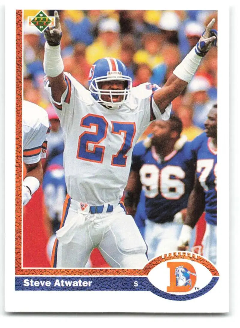 1991 Upper Deck #144 Steve Atwater NM-MT Denver Broncos Football Card - Football Card Single