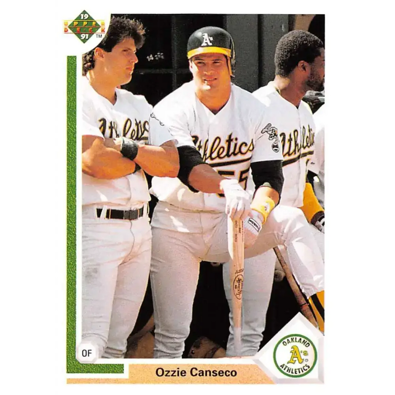 1991 Upper Deck #146 Ozzie Canseco EX Excellent Oakland Athletics Baseball Card - Baseball Card Single