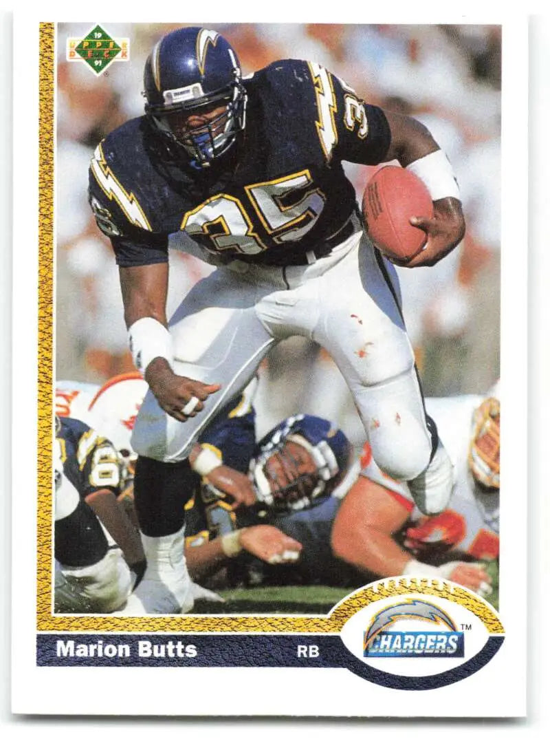 1991 Upper Deck #147 Marion Butts NM-MT San Diego Chargers Football Card - Football Card Single