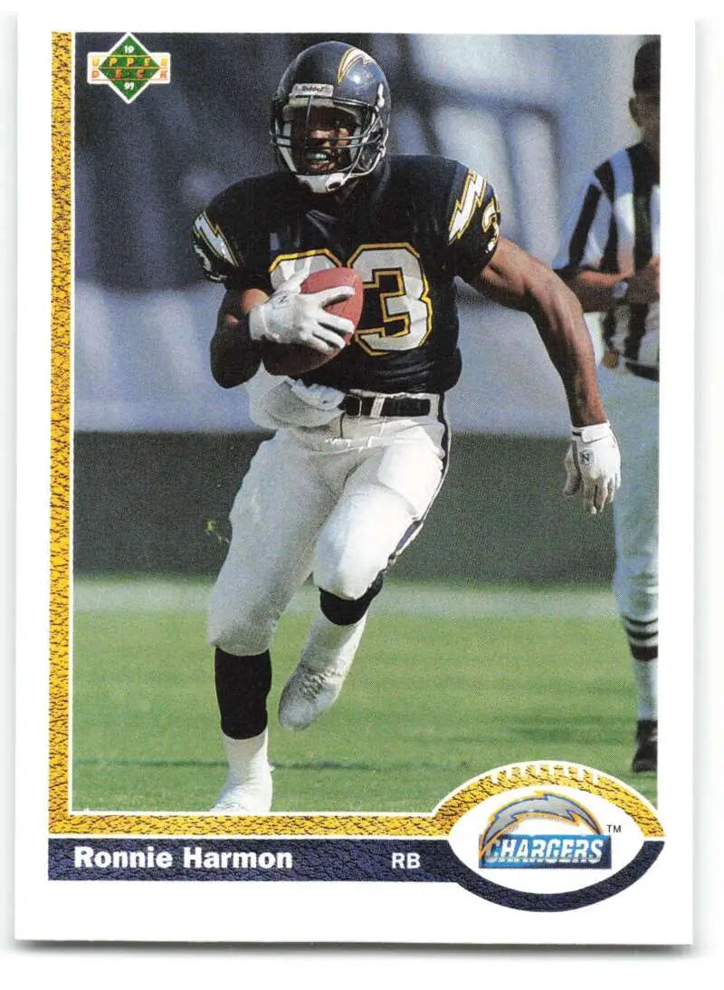 1991 Upper Deck #149 Ronnie Harmon NM-MT San Diego Chargers Football Card - Football Card Single