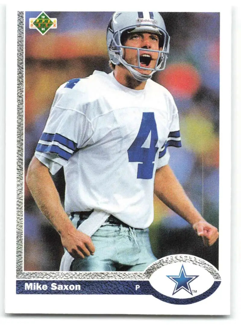 1991 Upper Deck #150 Mike Saxon NM-MT Dallas Cowboys Football Card - Football Card Single