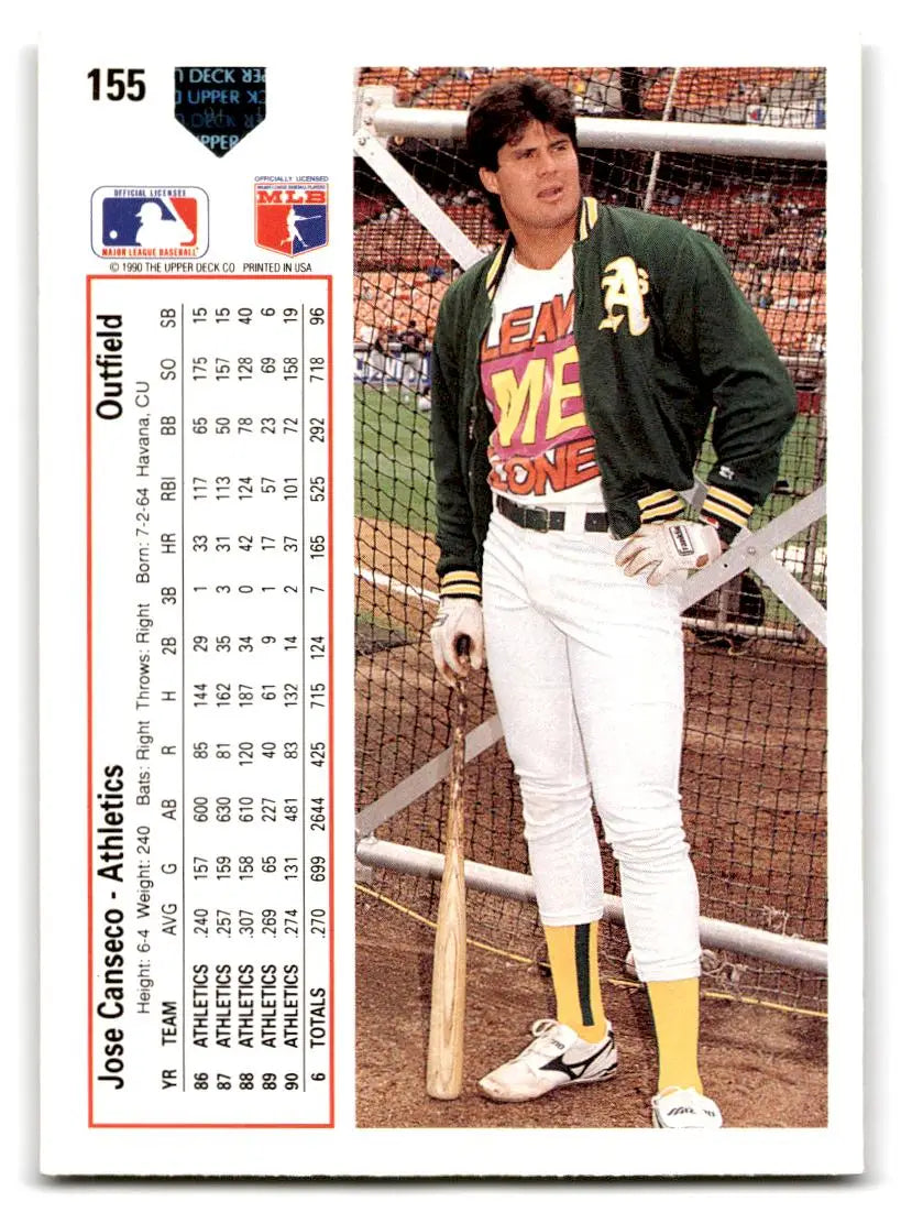 1991 Upper Deck #155 Jose Canseco - Baseball Card Single