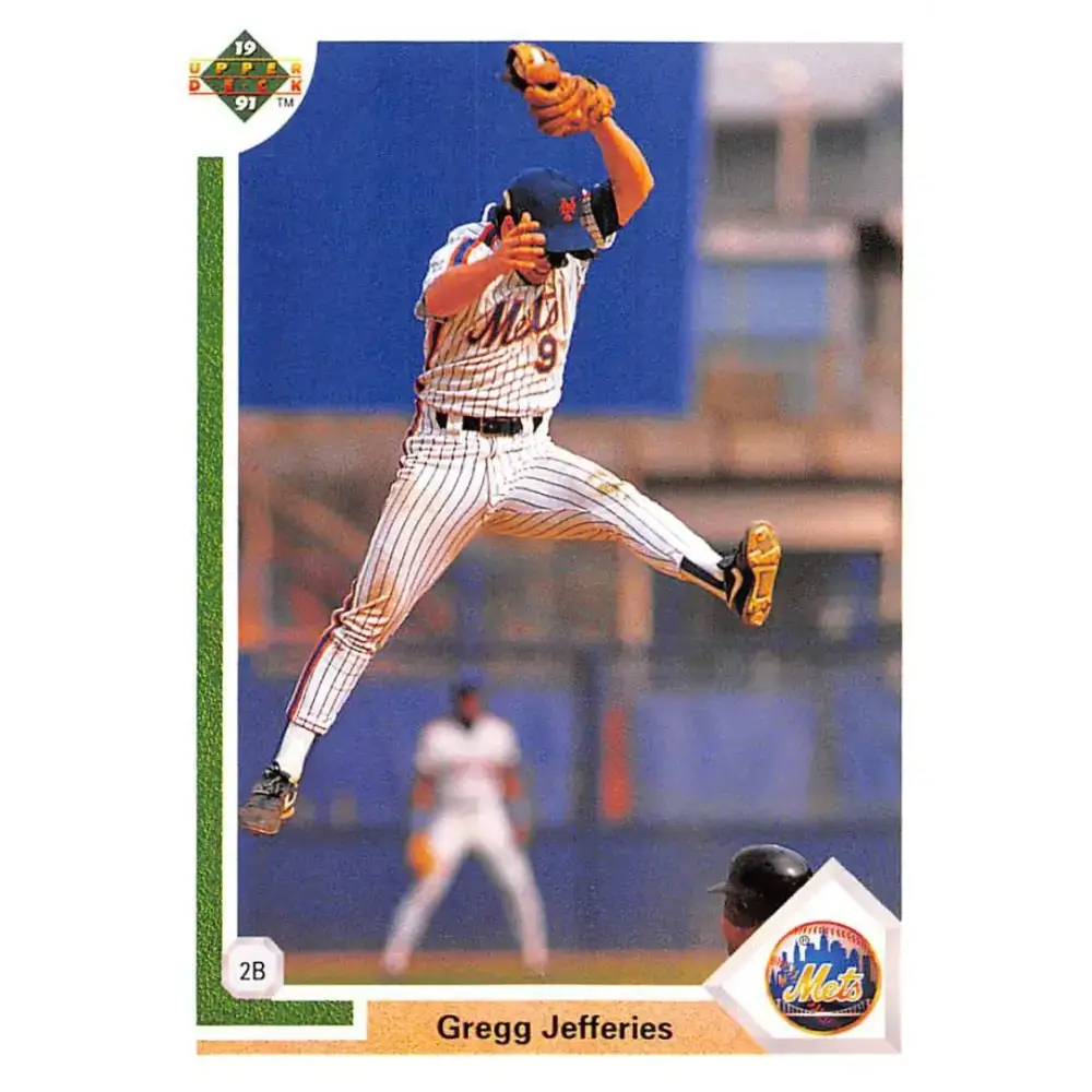 1991 Upper Deck #156 Gregg Jefferies EX Excellent New York Mets Baseball Card - Baseball Card Single