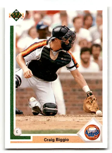 1991 Upper Deck #158 Craig Biggio NM Near Mint Astros ID:58508 - Baseball Card Single