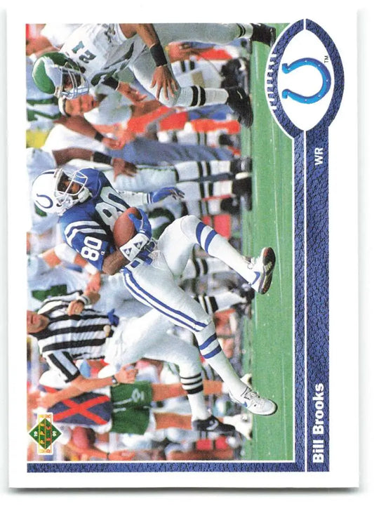 1991 Upper Deck #159 Bill Brooks NM-MT Indianapolis Colts Football Card - Football Card Single