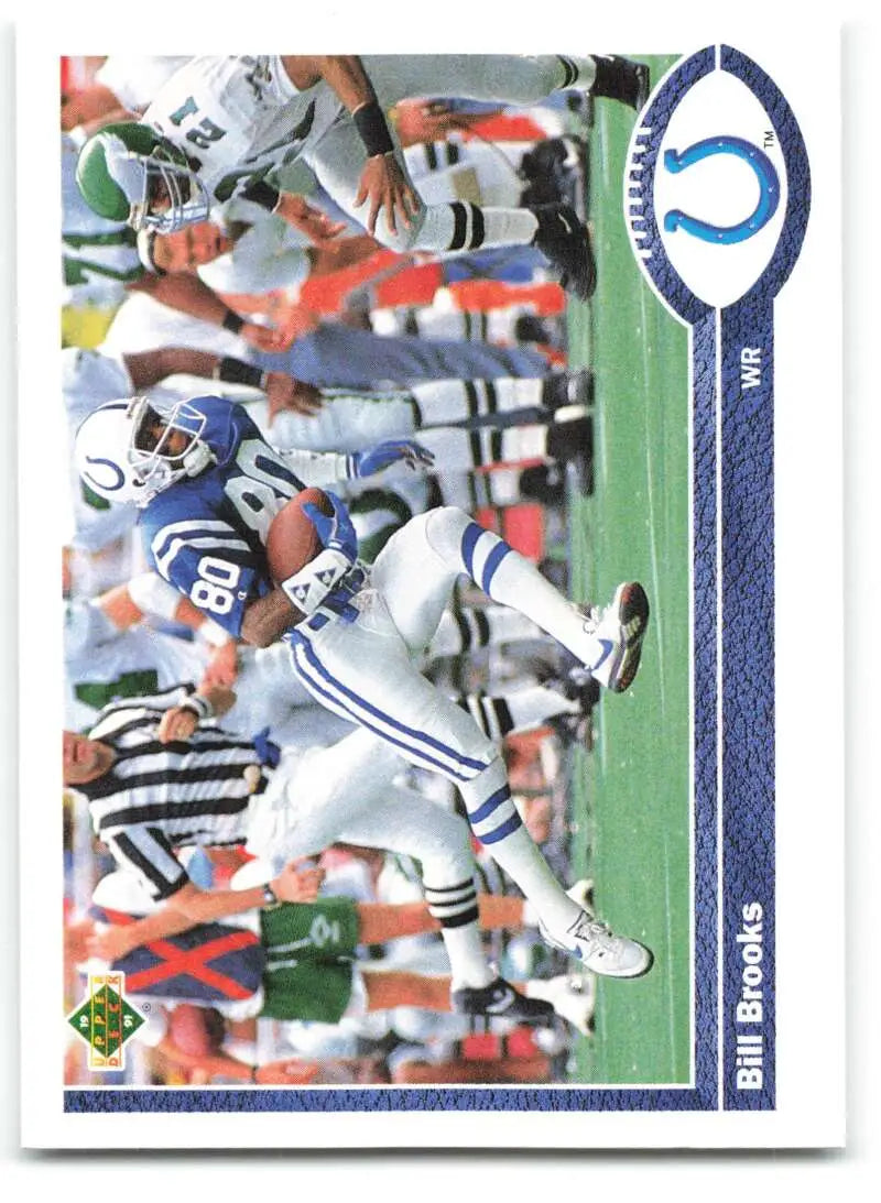 1991 Upper Deck #159 Bill Brooks NM-MT Indianapolis Colts Football Card - Football Card Single