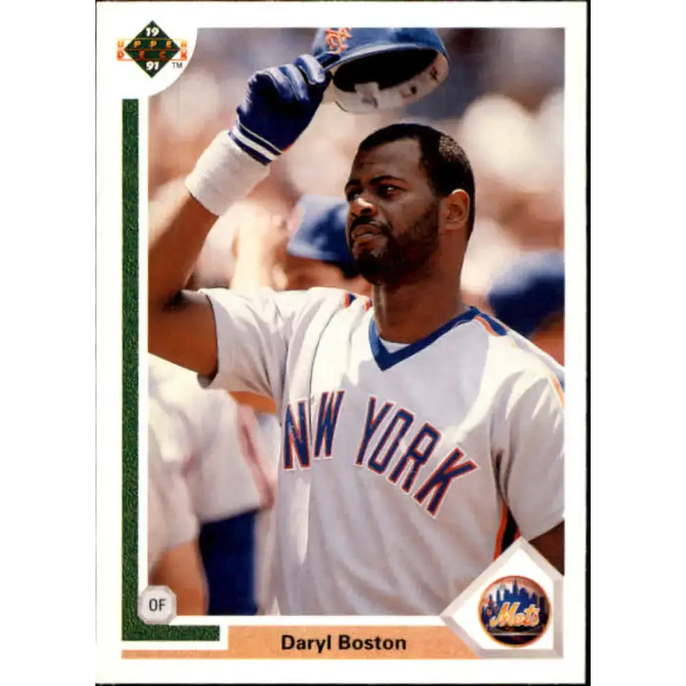 1991 Upper Deck #159 Daryl Boston EX Excellent New York Mets Baseball Card - Baseball Card Single