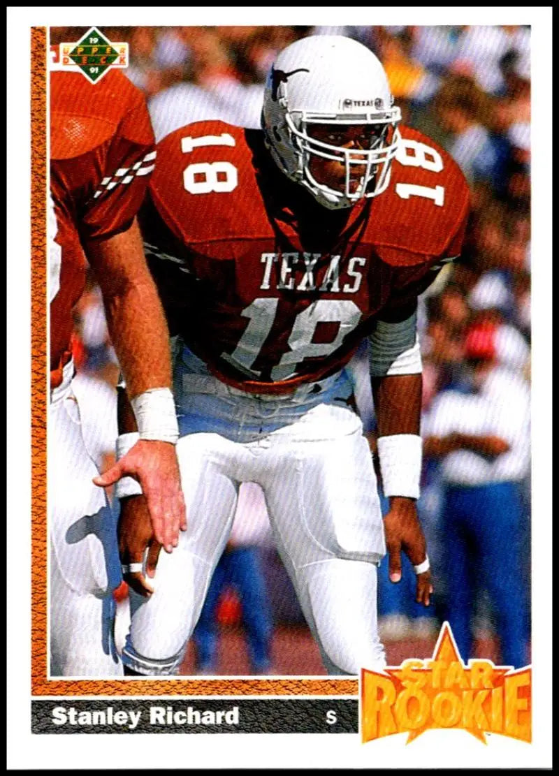 1991 Upper Deck #16 Stanley Richard NM-MT RC Rookie San Diego Chargers Football Card - Football Card Single