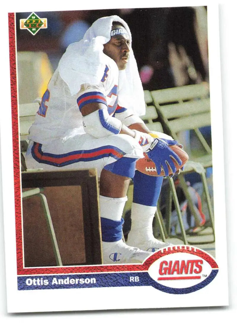 1991 Upper Deck #161 Ottis Anderson NM-MT New York Giants Football Card - Football Card Single