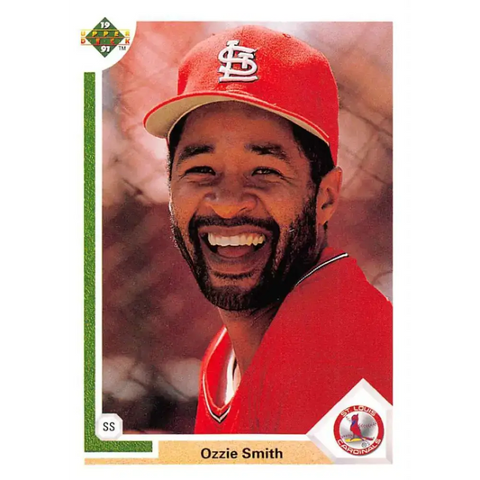 1991 Upper Deck #162 Ozzie Smith NM-MT St. Louis Cardinals Baseball Card - Baseball Card Single