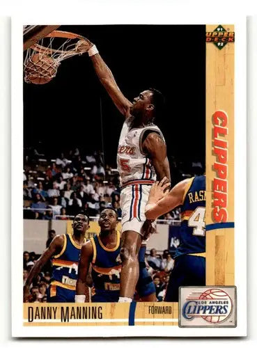1991 Upper Deck #164 Danny Manning Los Angeles Clippers Basketball C ID:55725 - Basketball Card Single