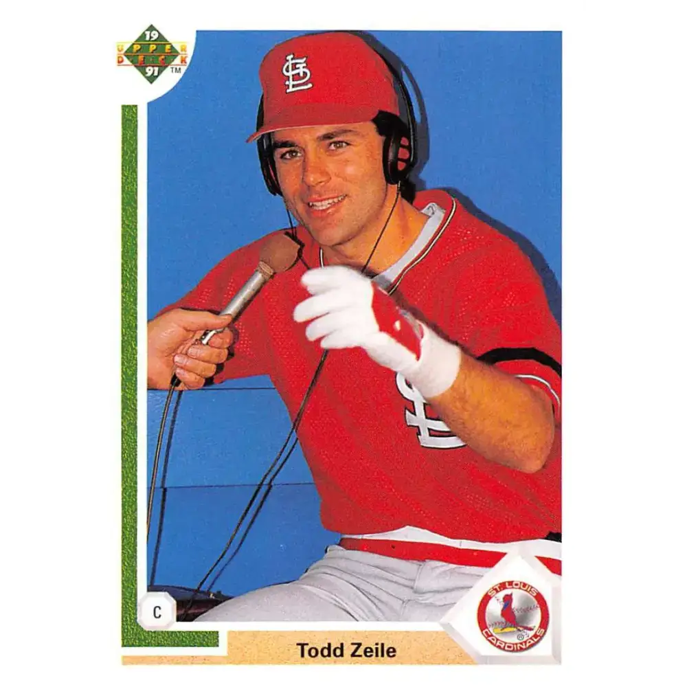 1991 Upper Deck #164 Todd Zeile EX Excellent St. Louis Cardinals Baseball Card - Baseball Card Single