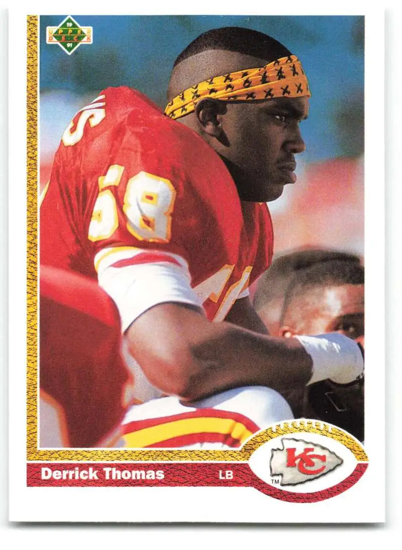 1991 Upper Deck #165 Derrick Thomas NM-MT Kansas City Chiefs Football Card - Football Card Single