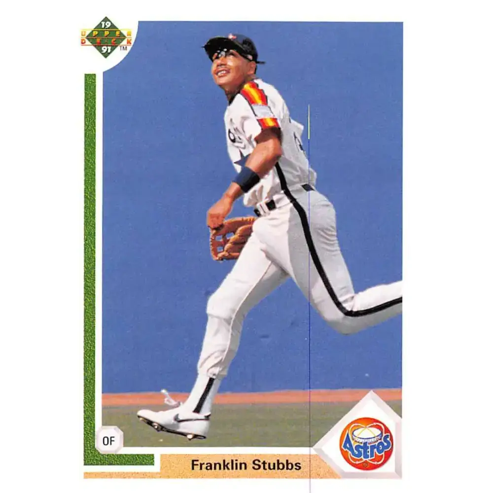 1991 Upper Deck #168 Franklin Stubbs EX Excellent Houston Astros Baseball Card - Baseball Card Single